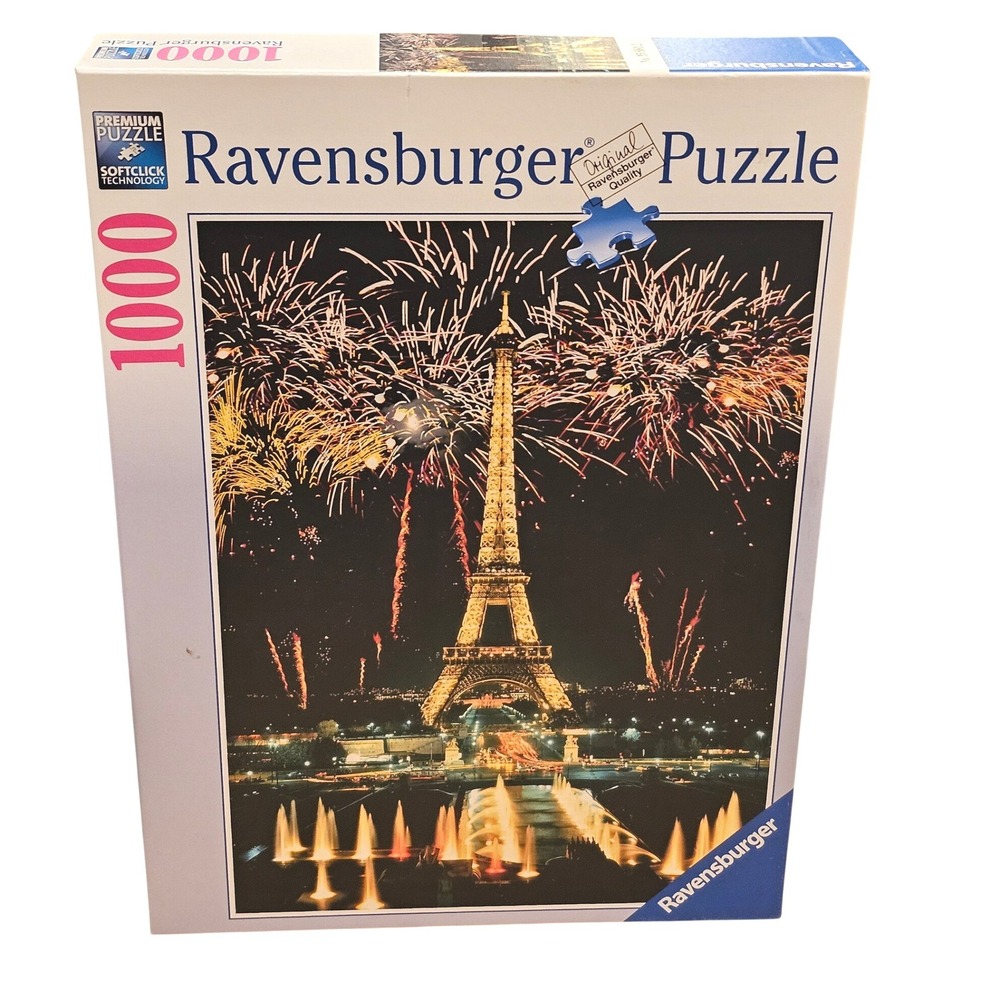 Ravensburger 1000 Piece Puzzle Eiffel Tower Fireworks Paris No 15 881 2